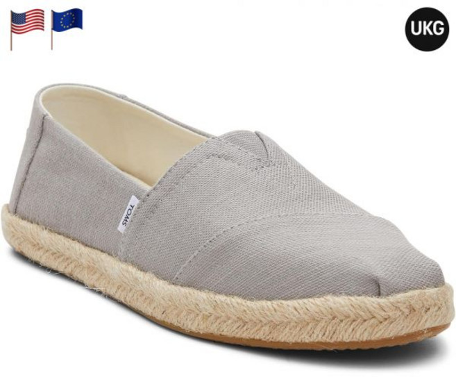 탐스 남성 알파르가타 로프 슬립온 스니커즈 드리즐 그레이 2