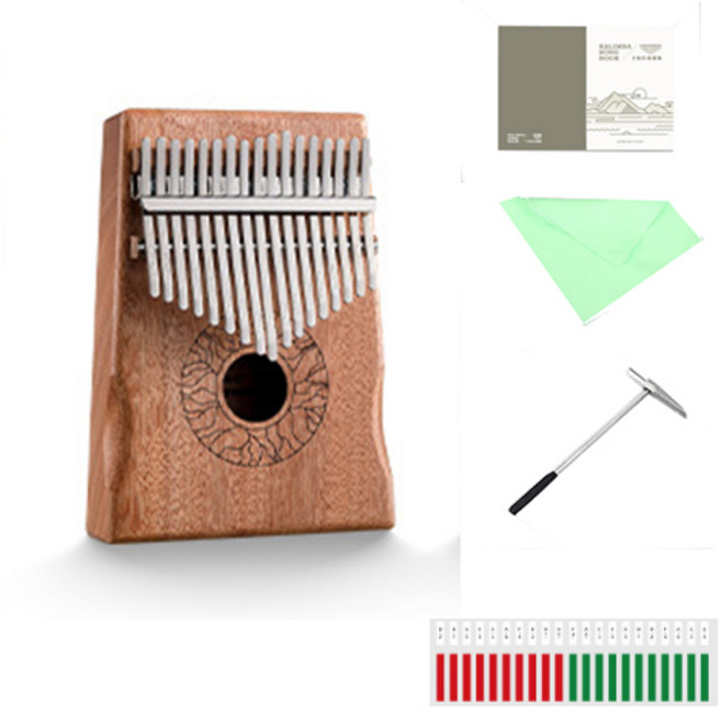 썬익 17음계 음향목 마호가니 칼림바 배합, 원목색, 1개