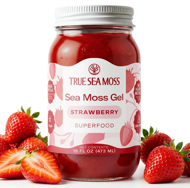 트루씨모스 씨 모스 젤 - 스트로베리 씨 모스 젤 - 미국산 - 473ml, 473g, 1개 - 쿠팡