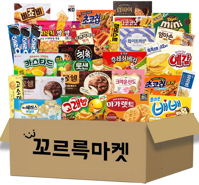 꼬르륵 [B-31P] 종합과자 선물세트 사무실 탕비실 과자선물, B31P, 1개