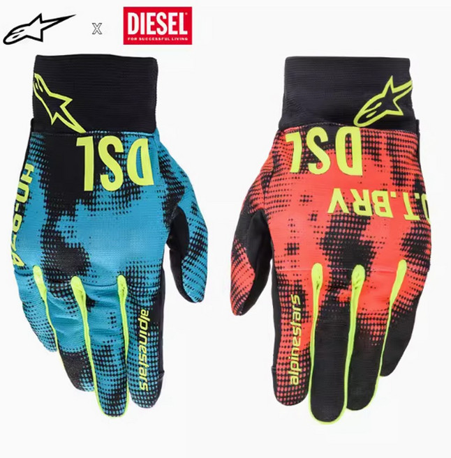 알파인스타 X 디젤 SHOTARO GLOVE 글러브 장갑 오토바이 바이크 스쿠터 라이더, 알파인스타X디젤/쇼타로글러브/블루레드