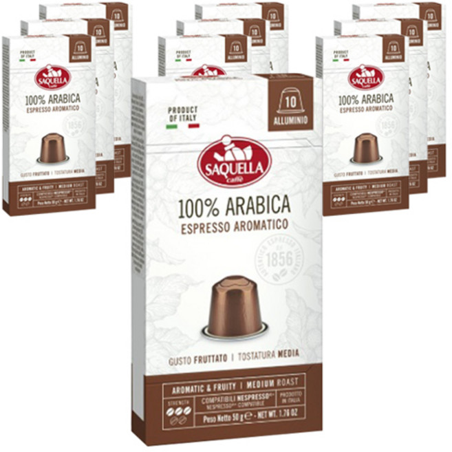 사켈라 아라비카 에스프레소 아로마티코 캡슐커피, 10개, 5g, 10개입
