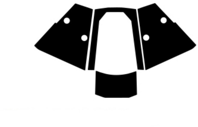 EV3 호환 가죽 자동차 실내 튜닝 커버/ 문짝내부시트 흠집커버용 소프트커버 오염커버, 피칸 브라운, 콘솔후면 커버 4P