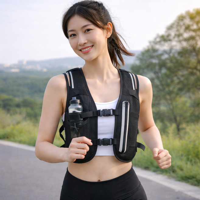 모드온 초경량 남녀공용 올인원 러닝조끼 베스트형