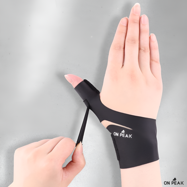 온피크 엄지손가락 손목보호대 터널증후군 OP-710, 1개, 블랙(오른손)