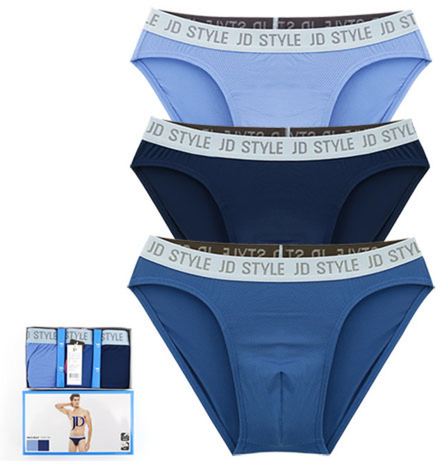 제임스딘 에어로쿨 메쉬 아웃밴드 브리프 남성 삼각팬티 3매입세트 95-110