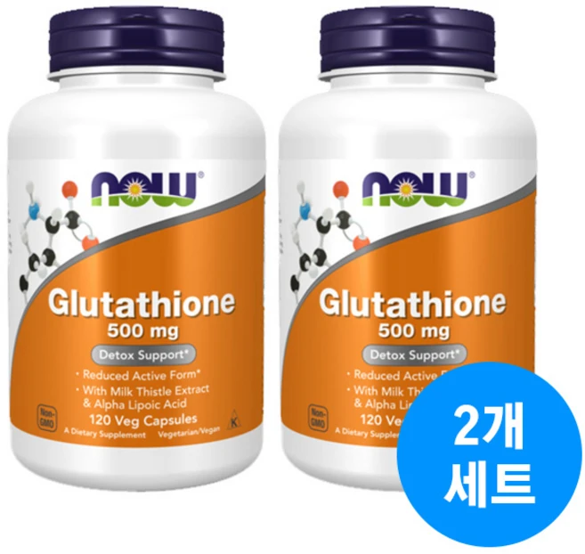 나우푸드 글루타치온 알파리포산 클루타치온 글루탐산 글루타티온 이너뷰티 120캡슐 2통, 120정, 2개 - 쿠팡