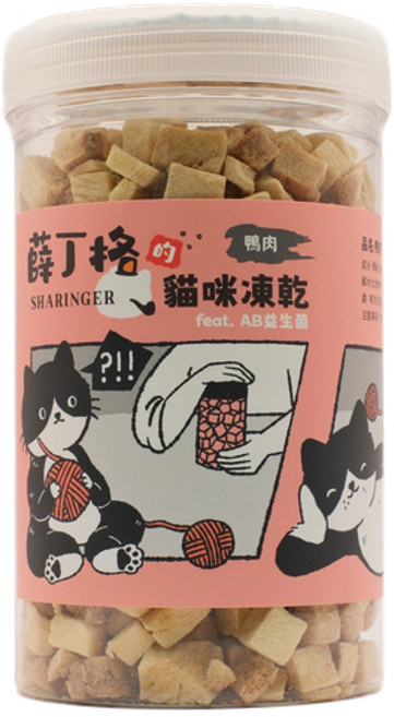 薛丁格 貓咪凍乾, 1罐, 120g, 鴨肉丁