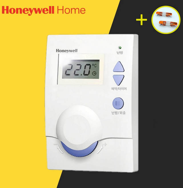 허니웰 홈 DT100-R 단독 1:1 지역 난방 온도조절기 /3선/ Honeywell, DT100-R201, DT100-R201