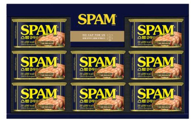 스팸 선물세트 12호 + 쇼핑백, 1세트