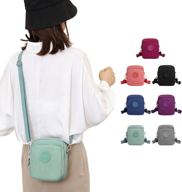 영스픽 심플 데일리 나일론 미니 크로스백 8컬러 생활방수 YS03313