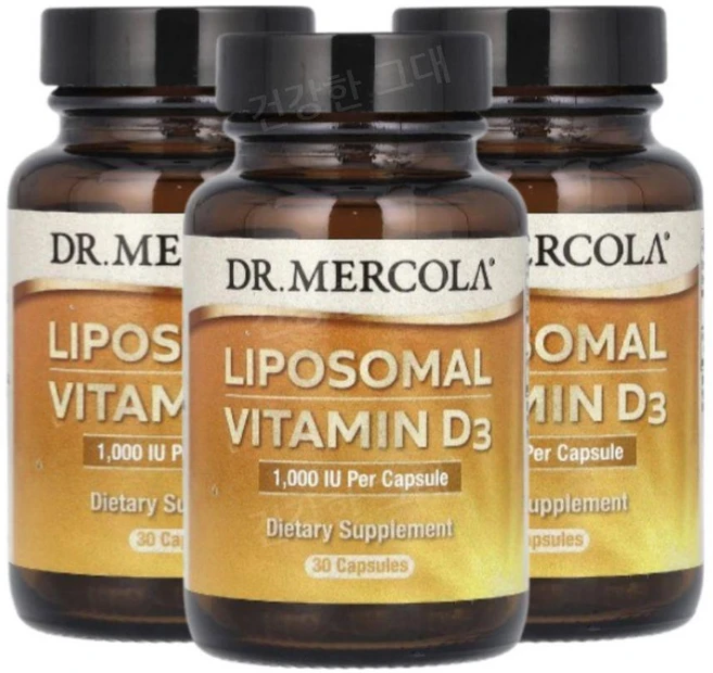 닥터머콜라 리포소말 리포좀 비타민디 D3 1000IU 30캡슐 3개 VitaminD3, 30정 - 쿠팡