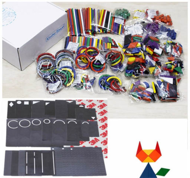 diy 프뢰벨 자석가베 720개 가베도형과 3M자석시트지22장세트 포함입니다, 1개