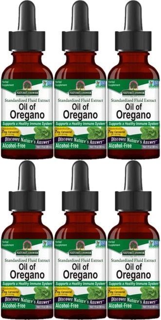 네이처스앤서 고흡수 오일 오프 오레가노 액상 액체, 6팩, 30ml - 쿠팡