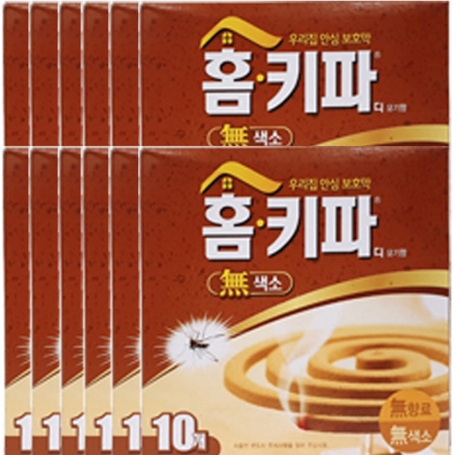 홈키파 디 모기향, 130g, 10개