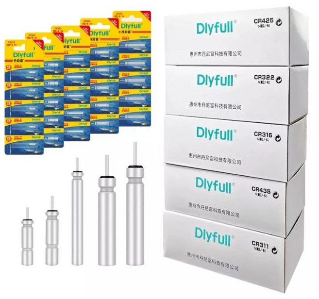 주한피싱 드라이폴 CR311 CR322 밧데리 전자배터리 전자찌케미 DLYFULL, 50개
