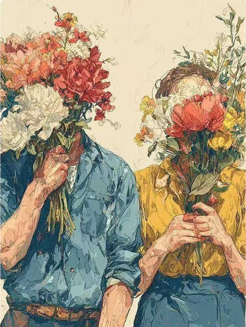 글로윅 DIY명화그리기 피포페인팅 그림그리기 유화 세트, 40*50cm, 10썸, 1개