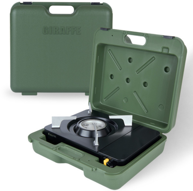 지라프 휴대용 시그니처 버너 가스+가방 미니 가스렌지 브루스타 부르스타 회오리 야외용 캠핑, 시그니처 가스 버너, 1개