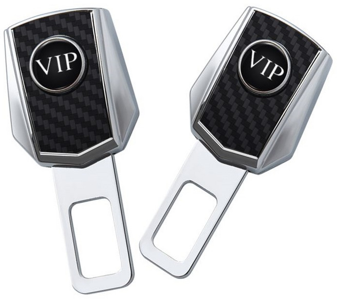 안전벨트 클립 2개입 전차종 호환가능 연장클립 vip로고, 2개