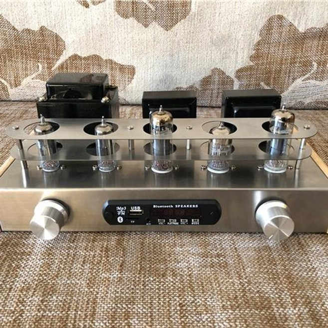 6P1 진공관앰프 인티앰프 밸런스 블루투스 DIY 부품세트, 더블계기판 블루투스버전 DIY