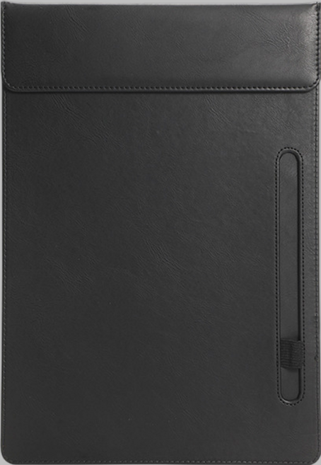 스페셜라이프 A4 가죽 자석 클립보드 결재판 서류판 종이받침대, 1개, 블랙