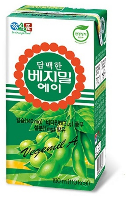 식물성 영양음료_정식품 베지밀 담백 고소한맛 에이(A) 오리지날 정통 두유 190ml 32팩, 담백한 베지밀 A 두유 190ml x 32팩, 32개