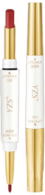 1/1+1컵에 묻지 않는 듀얼 헤드 립스틱 립라이너 잘묻어나지않는잘안지워지는립스틱추천 지속모이스처라이저레이디립메이크업도구/쉽게 색이 지워지지 않음/편안한 사용감/4 colors, [1]시나몬 밀크티 × 1개, 1개