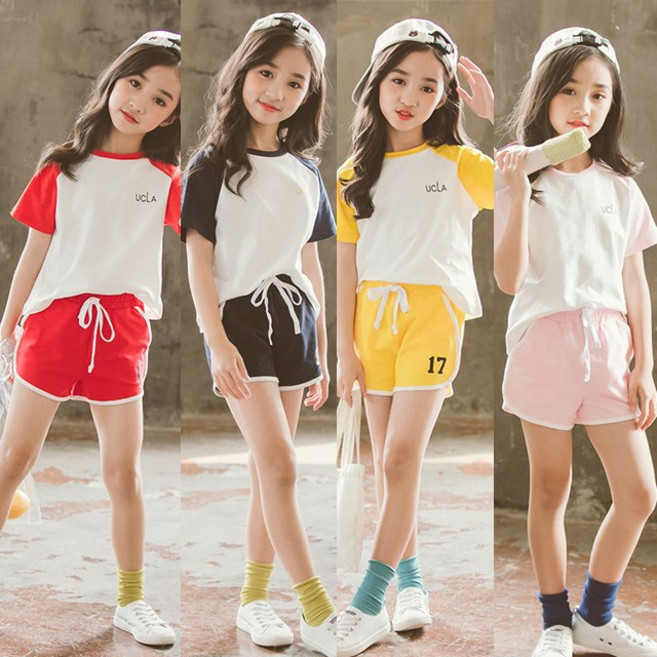 베이비소이 4컬러 스쿨룩 유아동 아동복 여름 상하복 어린이집 유치원 등원복 상하세트