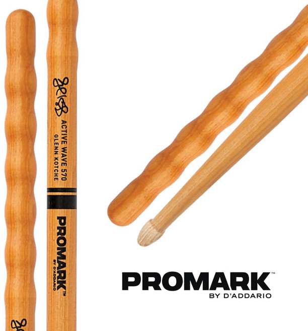 프로마크 글렌코치 액티브웨이브570 TXGKAWW 드럼스틱 (1쌍), 1개