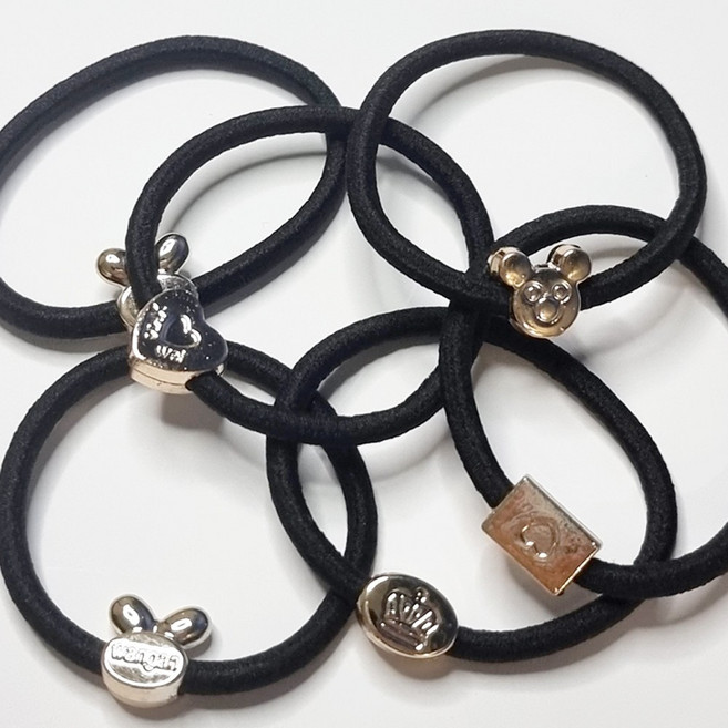 대용량 머리끈 똥머리 짱짱한 헤어끈 고무줄 10P