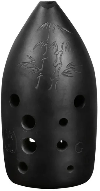 전문가용 도자기 션 블랙 10홀 오카리나 중국 고대 수제 초보자용 악기, 01 10 Hole F Key