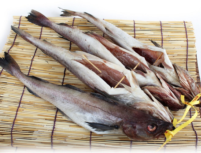 냉동 반건조 코다리(명태) 4미, 1세트, 1150~1250g