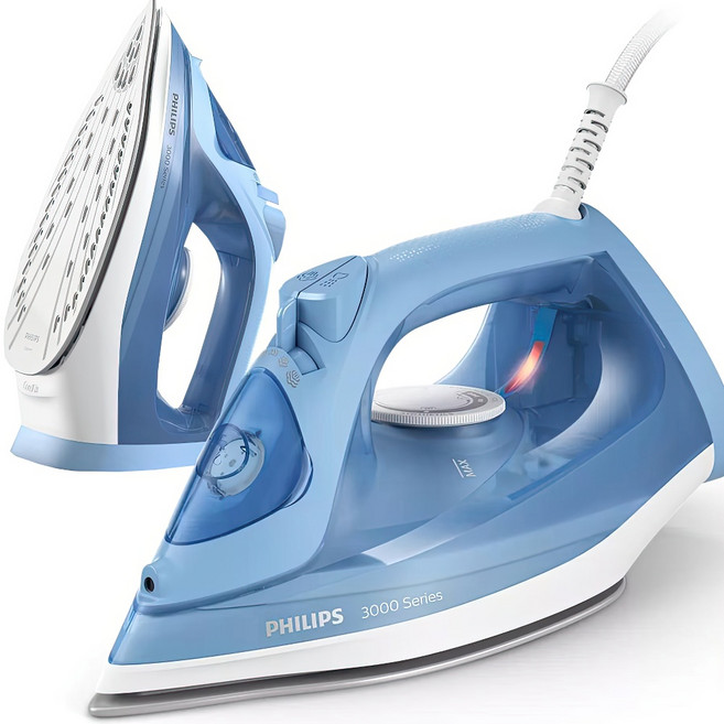 필립스3020 스팀 유선다리미 강력한 3000시리즈 다림질기 다림질 건식