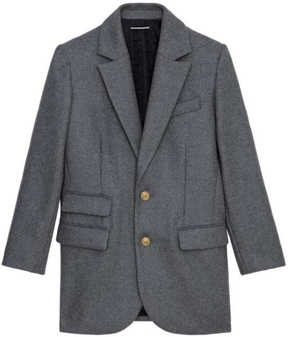 쟈딕앤볼테르 바이올렛 싱글 브레스티드 코트