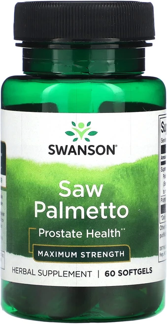 Swanson 쏘팔메토 맥시멈 스트렝스 소프트젤 60정, Swanson쏘팔메토맥시멈스트렝스소프트젤60정, 1개 - 쿠팡