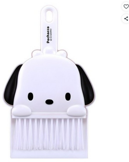 산리오 청소도구세트 미니 빗자루쓰레받기 시나모롤, 1개, 포차코색