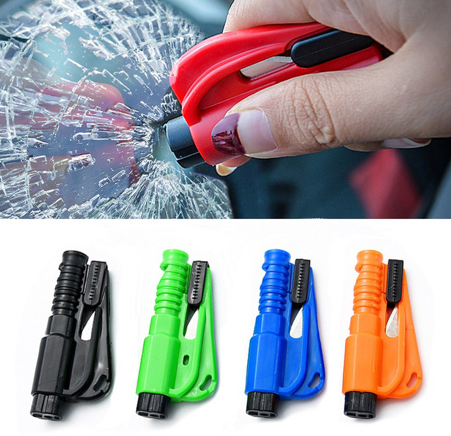 미니 안전 망치 체인 탈출 깨진 비상 구하는 생명을 자동차 차단기 유리, 오렌지