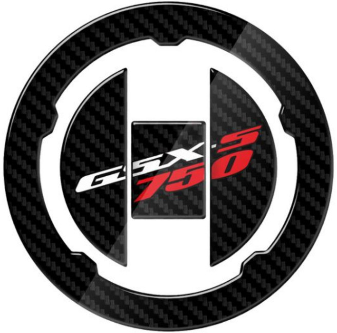 탱크 패드 커버 스티커 엠블럼 호환 Gsx s 750 3d 카본 오토바이 연료 캡 보호대 데칼 케이스 스즈키 GSXS750 GSX-S750 2015 2016, A, 1개