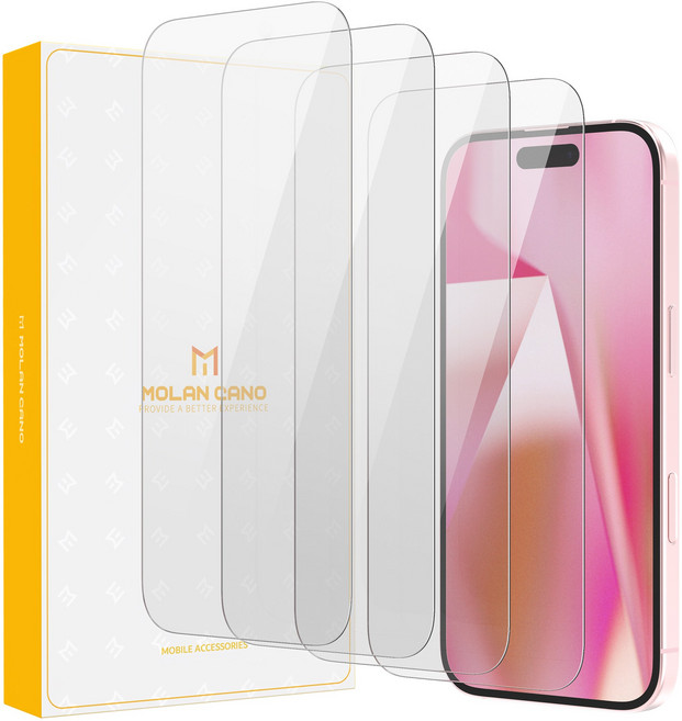 모란카노 플래쉬 강화유리 액정보호필름 4매, 1세트