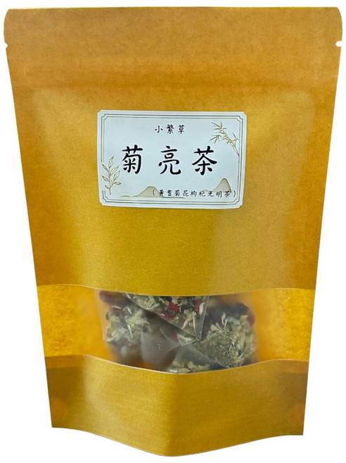 小繁草 菊亮茶 黃耆枸杞紅棗菊花三角立體茶包，輕潤亮采、氣色加分，無咖啡因、天然無添加，6g x 10入。, 6g, 1個, 10個裝