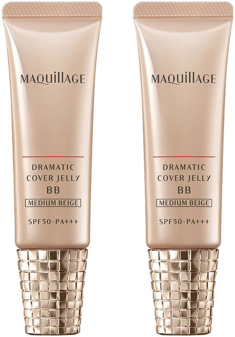 마끼아쥬 드라마틱 커버 젤리 BB, 미디엄베이지, 2개