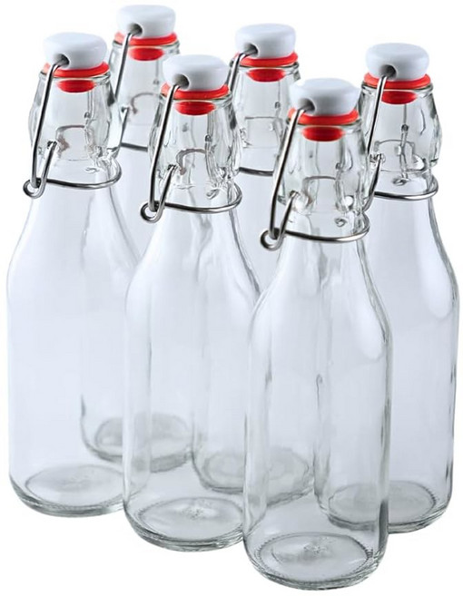 패스트랙 스윙 탑 유리병 8 5 6팩 홈 브루잉 탄산음료 콤부차 발효 물 등급, 355ml