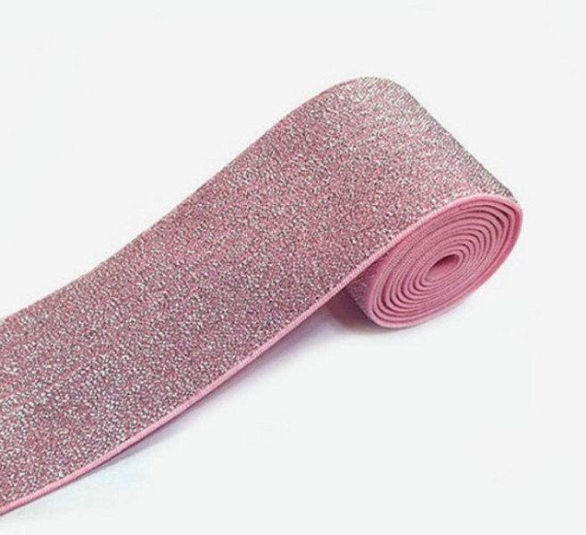 [청라핸즈] 허리고무밴드 고무줄 소프트 펄-핑크(50mm) (09-751), 1개