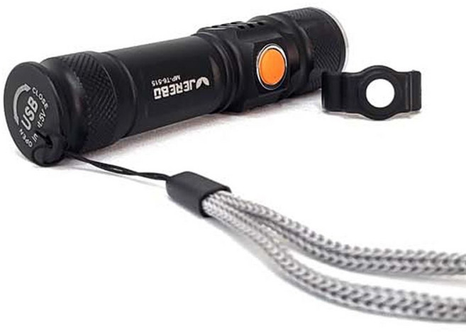 랜턴 충전 소형 손전등 차박 전술용 usb 백패킹 군용, 본상품선택, 1개