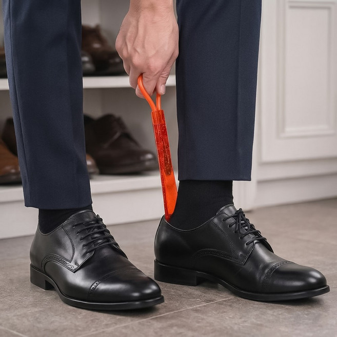 가벼운 플라스틱 구둣주걱, 1개, 레드