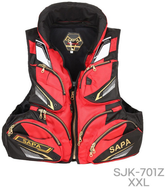 싸파 구명조끼 SJK-701Z 블랙 XXL 고체형 부력조끼