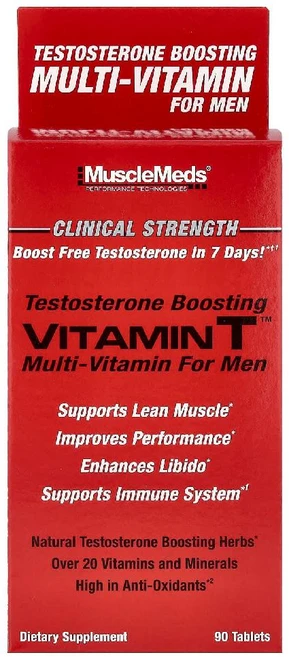 머슬메즈 멀티비타민 비타민T 남성 Multivitamin 종합비타민 타블렛 90정 - 쿠팡