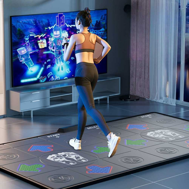 가정용 펌프게임 DDR 매트 무선 실내 보드게임 고화질 오락기, PVC 무선충전/HDMI+리모컨 2, 1개