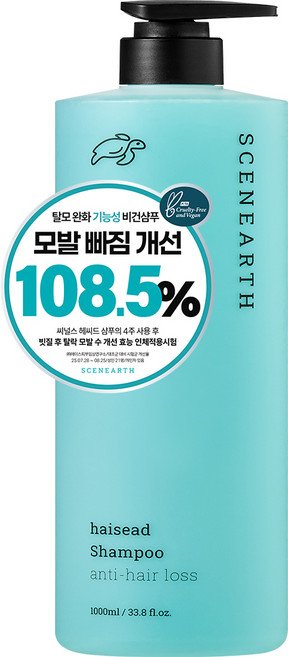 씨널스 헤씨드 감태 약산성 탈모샴푸, 1개, 1L