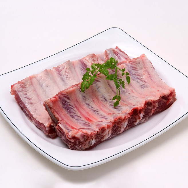 유황한돈 냉장 통등갈비 구이 찜 바베큐용, 1개, 500g